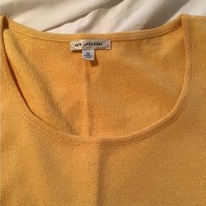 St. John Santana Knit Yellow Tank Top